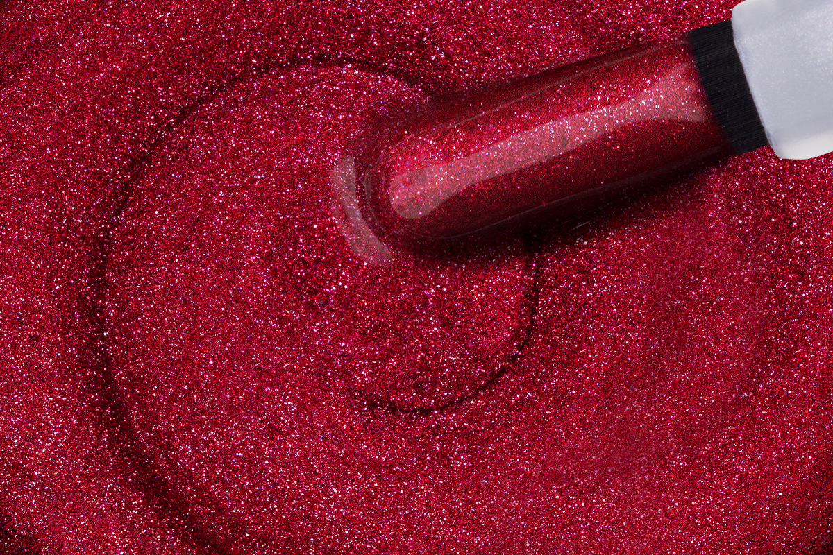 Jolifin LAVENI Shellac - cherry Glimmer 10ml