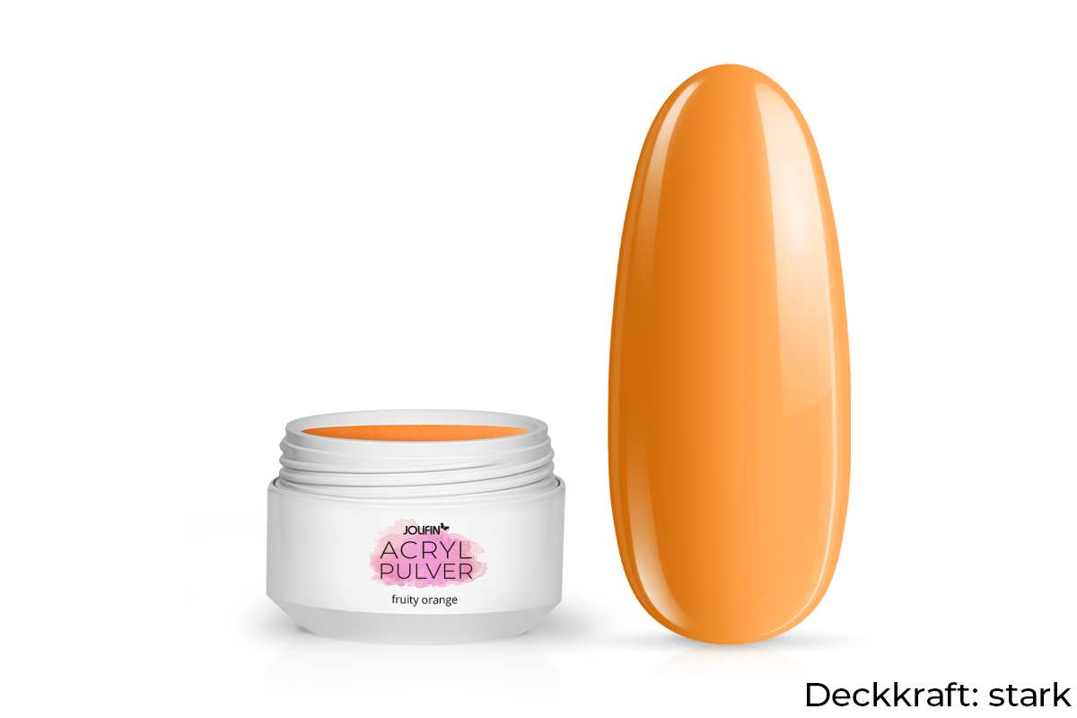 Jolifin acrylic colour powder - fruity orange 5g