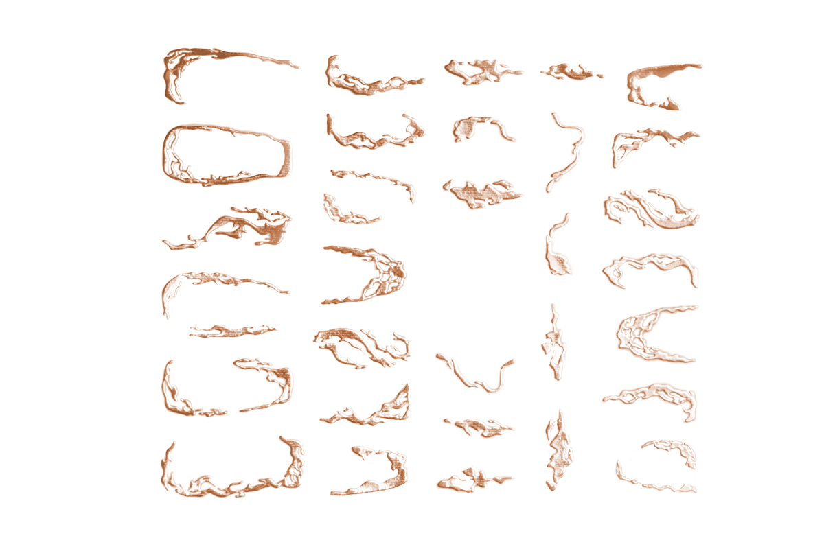 Jolifin LAVENI XL Sticker - rosé-gold Nr. 10