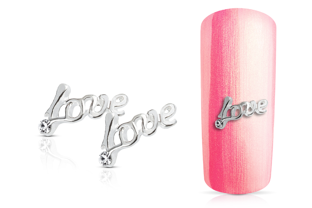 Jolifin Overlay Glitter Love silver