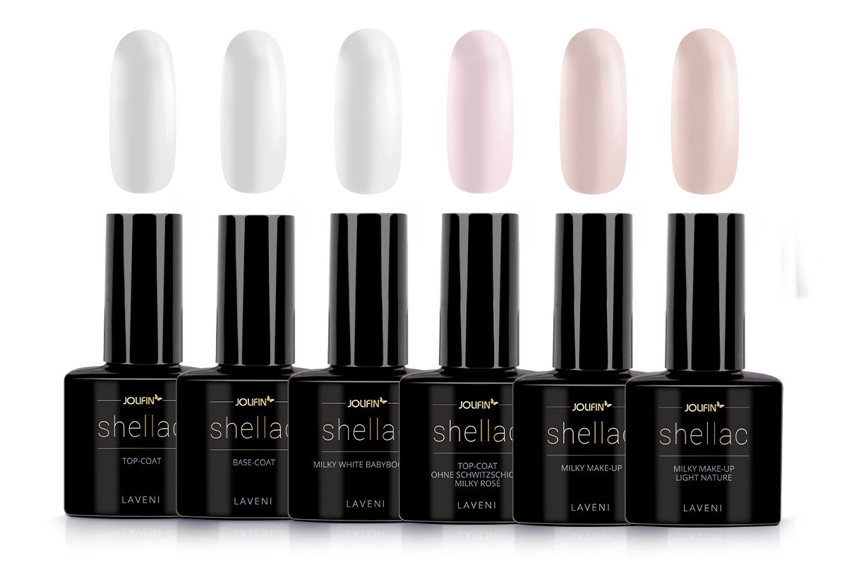 Jolifin LAVENI Shellac Starter-Set - M - Basic Gerät Babyboomer