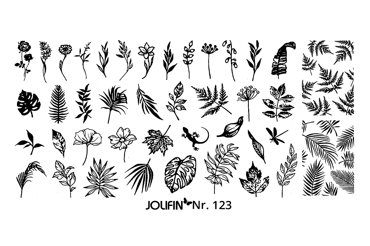 Jolifin Stamping-Schablone Nr. 123