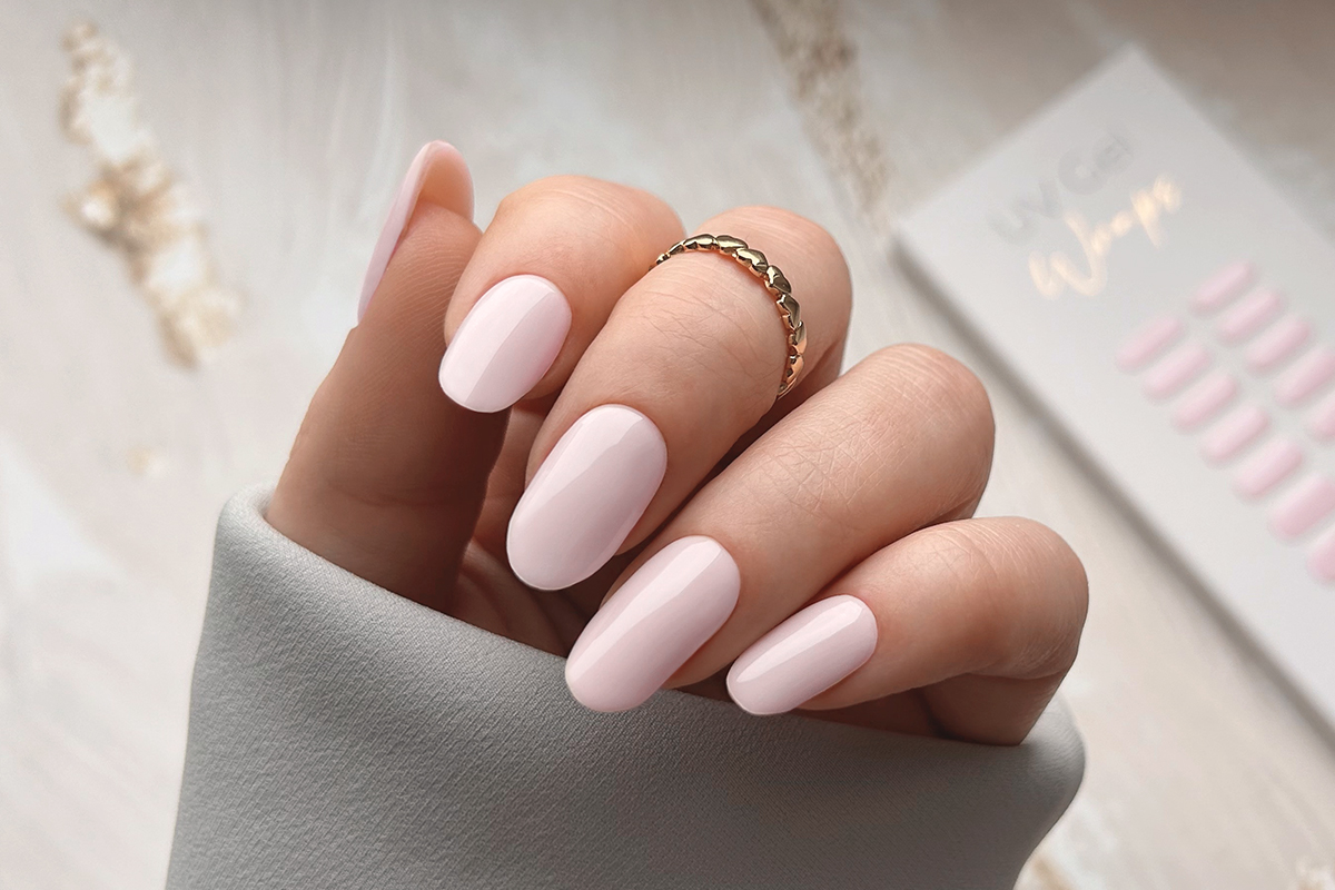 Jolifin LAVENI UV Gel Wraps - creamy nude-rosé