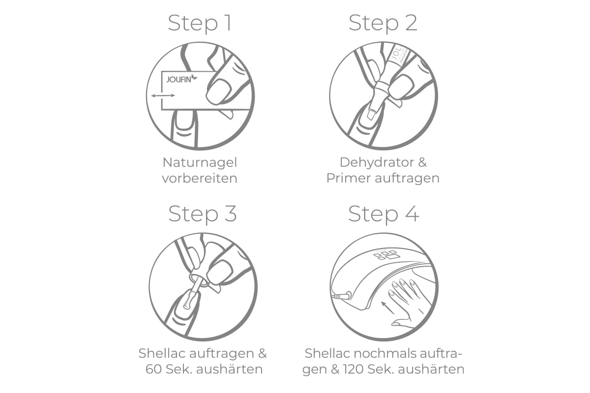 Jolifin LAVENI 3in1 Shellac - jungle green 10ml