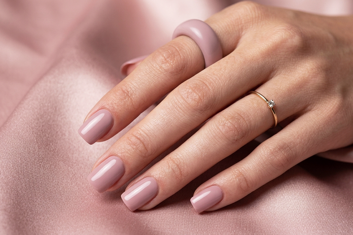 Jolifin LAVENI Shellac Cover für PressOn - make-up dark 10ml