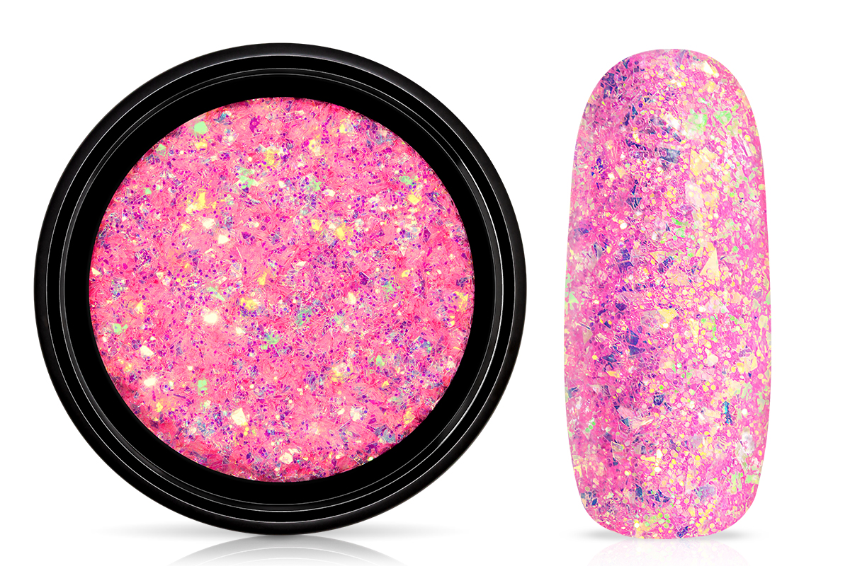 Jolifin LAVENI Mermaid Flakes Glitter - baby pink