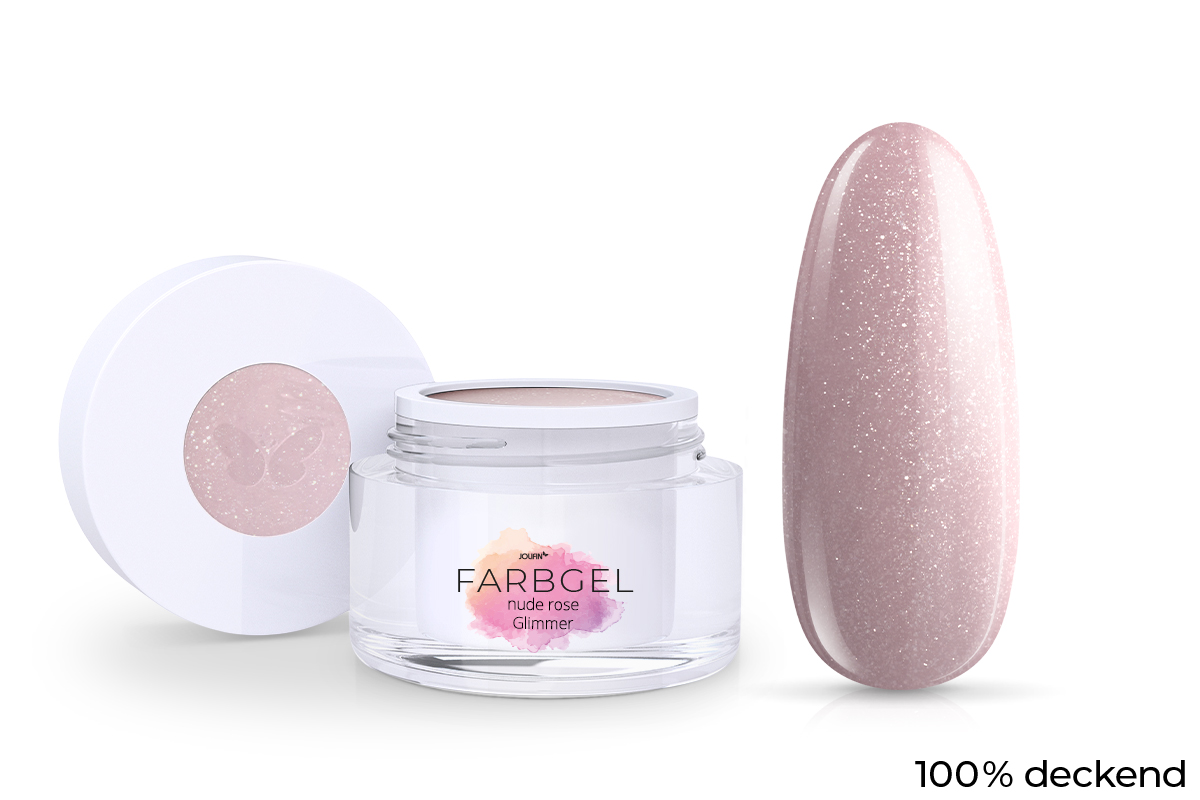 Jolifin Farbgel nude rose Glimmer 5ml