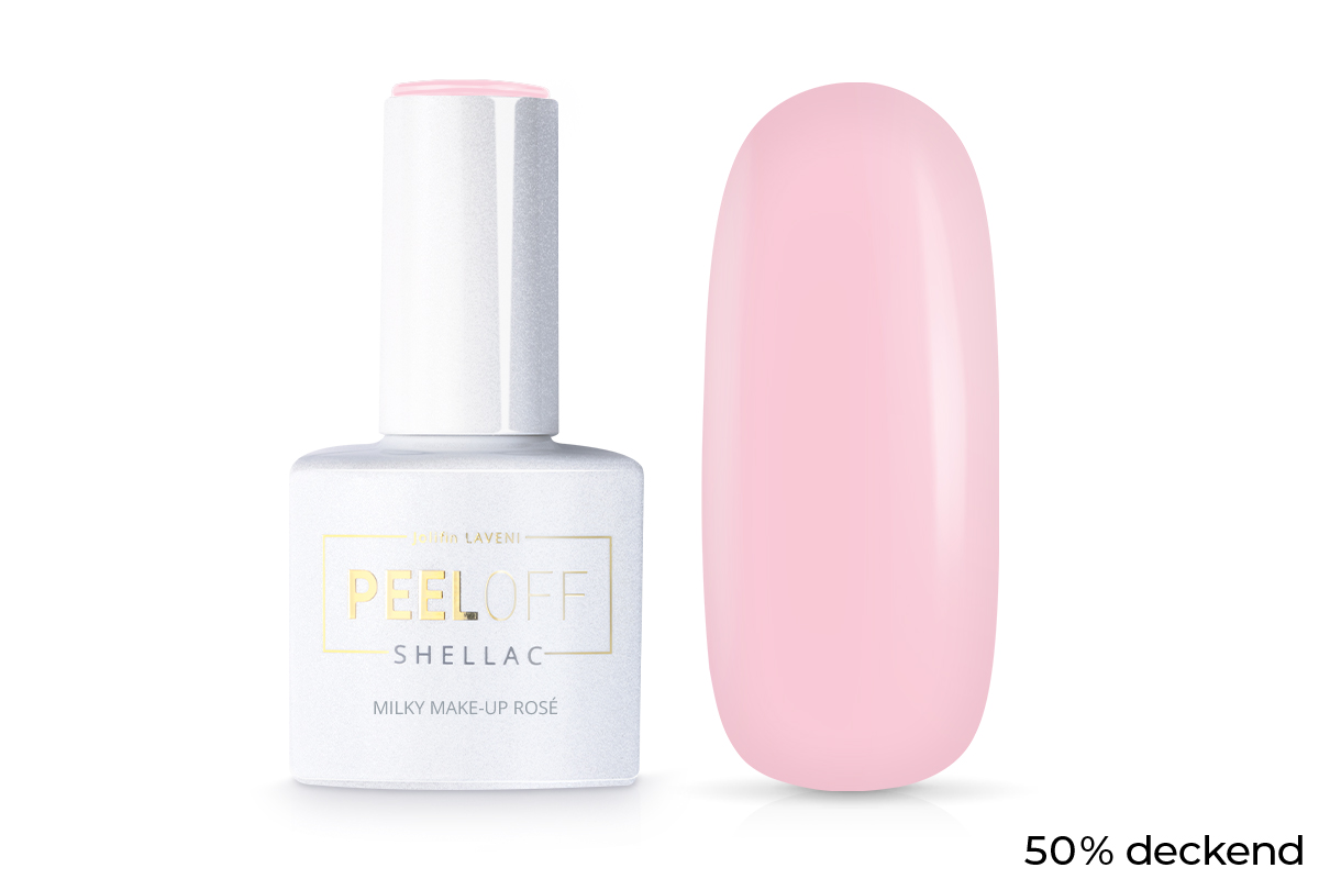 Jolifin LAVENI Shellac PeelOff - milky make-up rosé 10ml