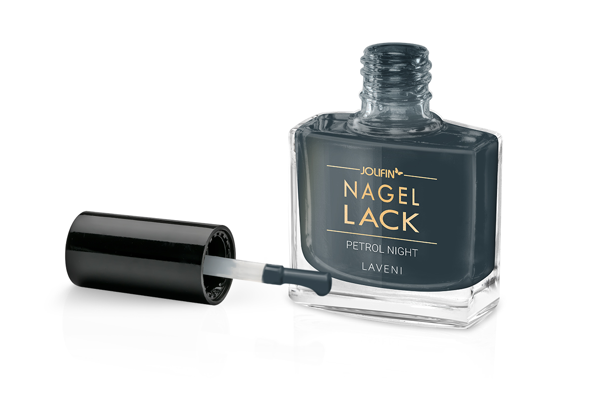Jolifin LAVENI Nail Polish - petrol night 9ml