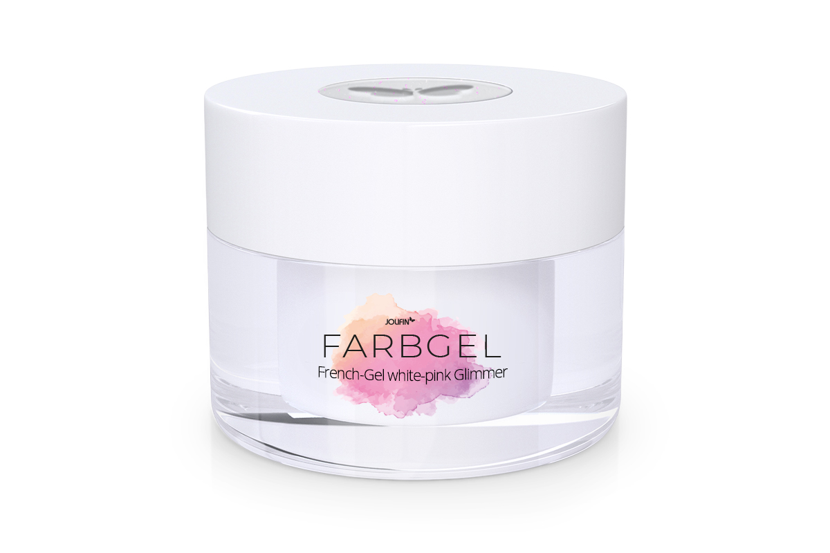 Jolifin Colour Gel French white-pink Glimmer 5ml