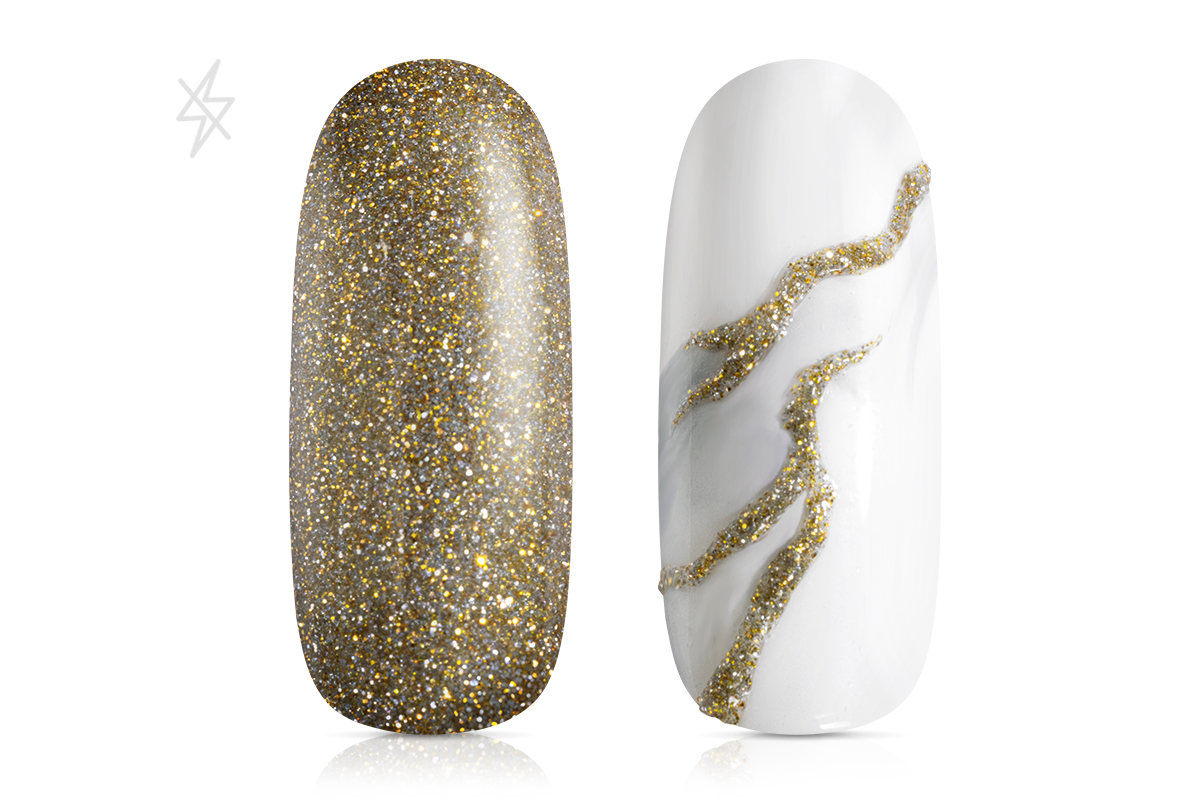 Jolifin LAVENI PRO Farbgel - FlashOn gold hologramm 5ml