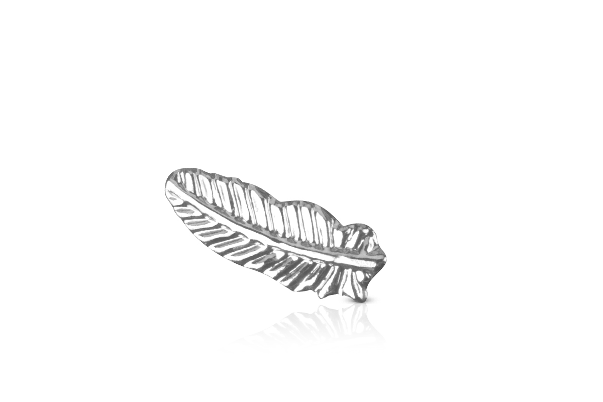 Jolifin Overlay - feather small silver