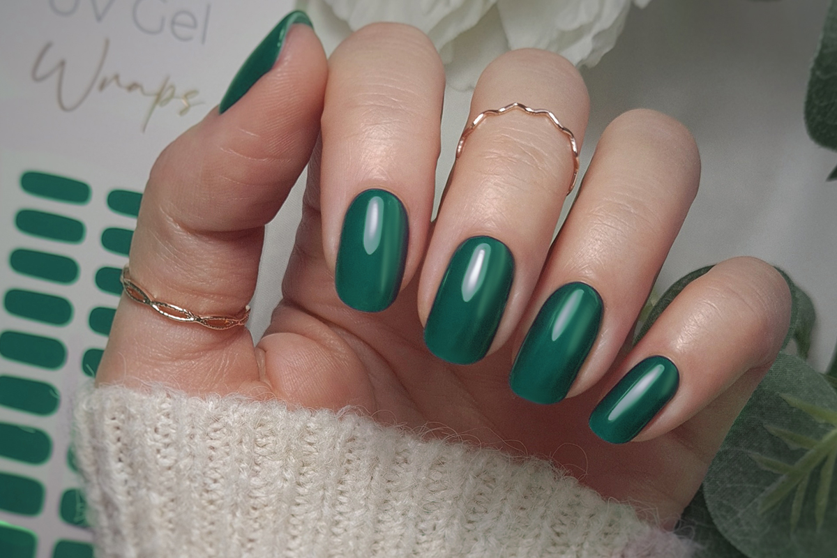 Jolifin LAVENI UV Gel-Wraps - petrol