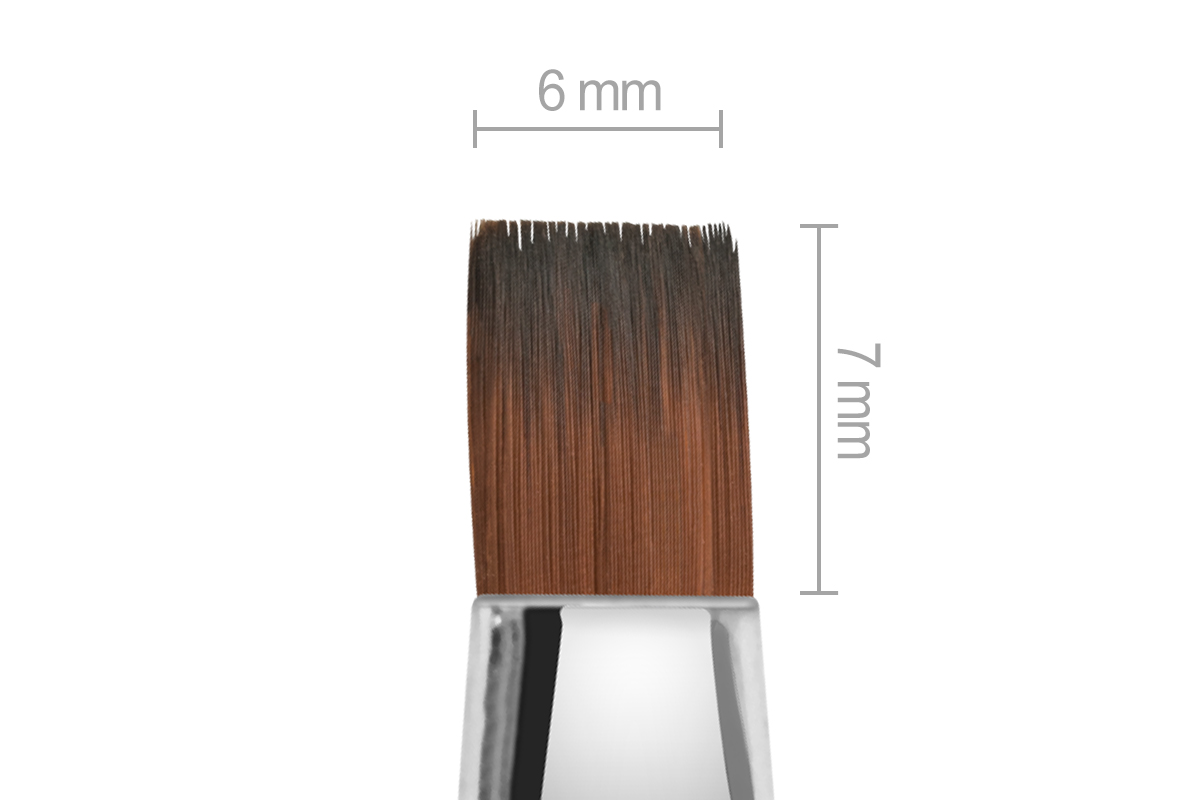 Jolifin Crystal Gel Brush - flat size 6