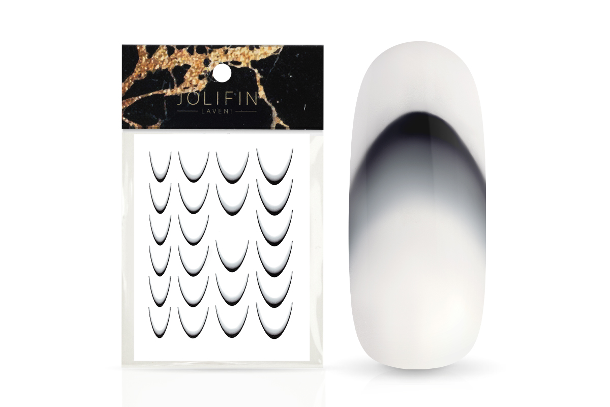 Jolifin LAVENI XL Sticker - Ombre French II black