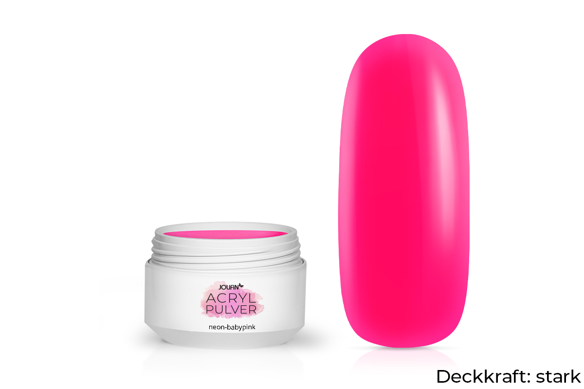 Jolifin acrylic colour powder - neon babypink 5g