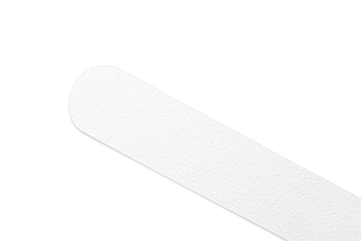 File straight white 100/180