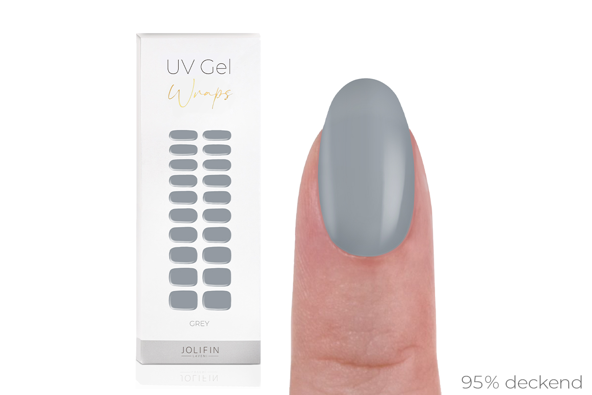 Jolifin LAVENI UV Gel-Wraps - grey