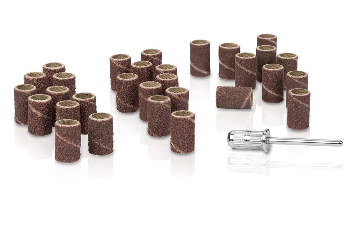 Jolifin Basic Sanding Sleeves 30pcs - Mix Set incl. Mandrel