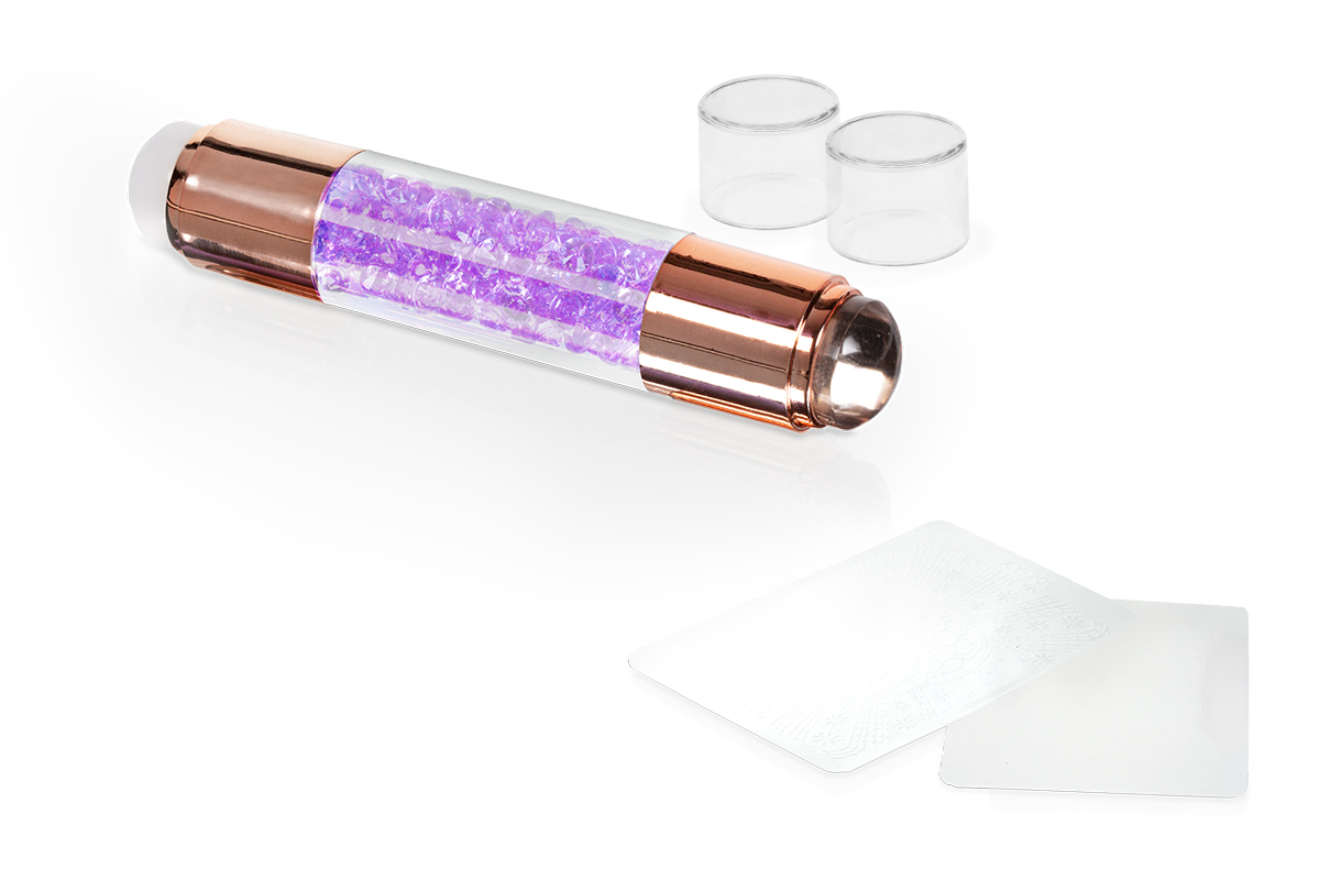Jolifin Jelly Stamp double-sided - Diamonds purple