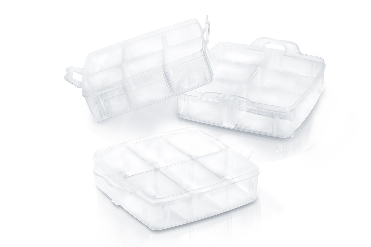Jolifin sorting box stackable - clear