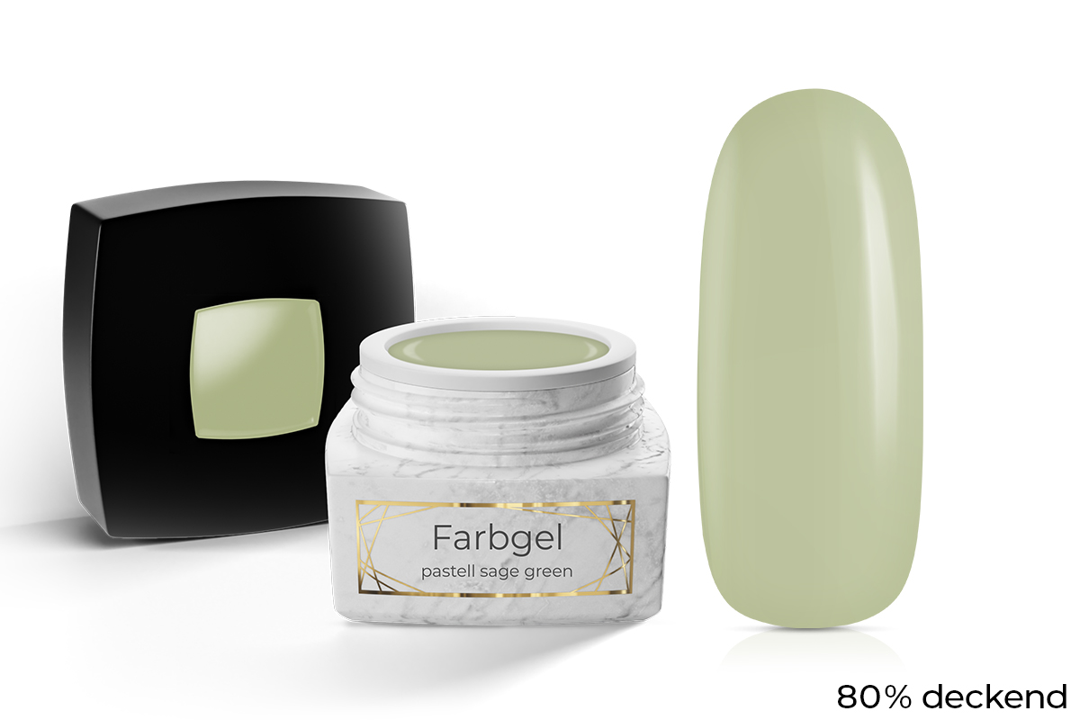 Jolifin LAVENI PRO Farbgel - pastell sage green 5ml