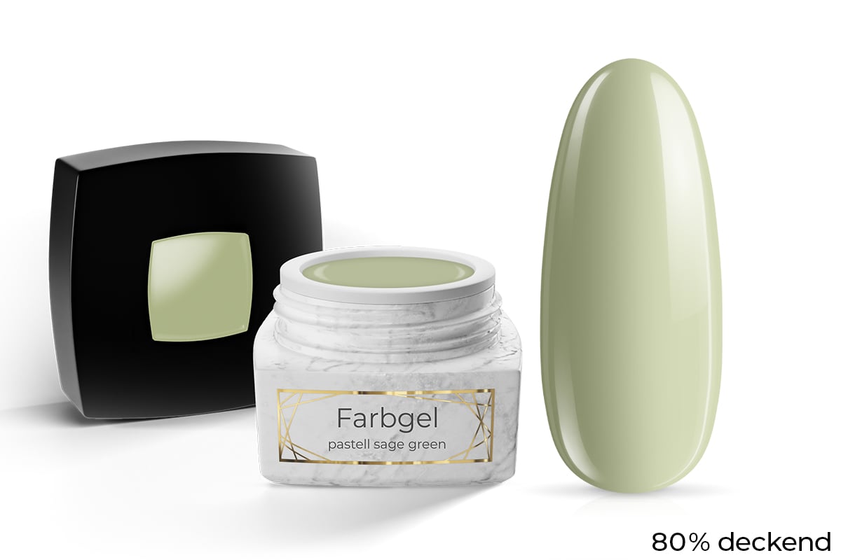 Jolifin LAVENI PRO Farbgel - pastell sage green 5ml