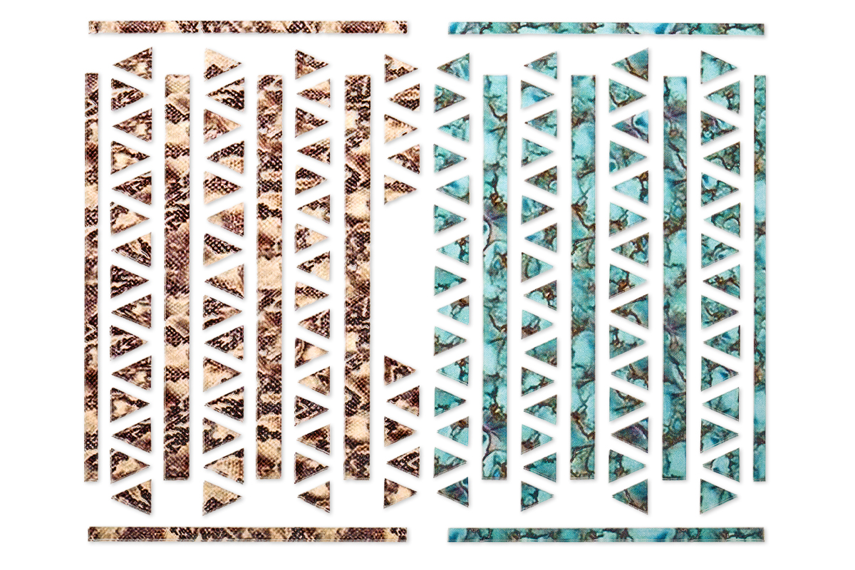 Jolifin LAVENI XL Sticker - Turquoise Marble & Snakeskin