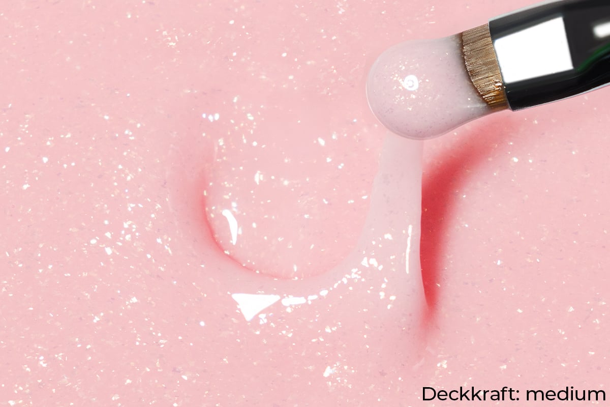 Jolifin LAVENI PRO - Fibreglass gel milky rosé mica 15ml