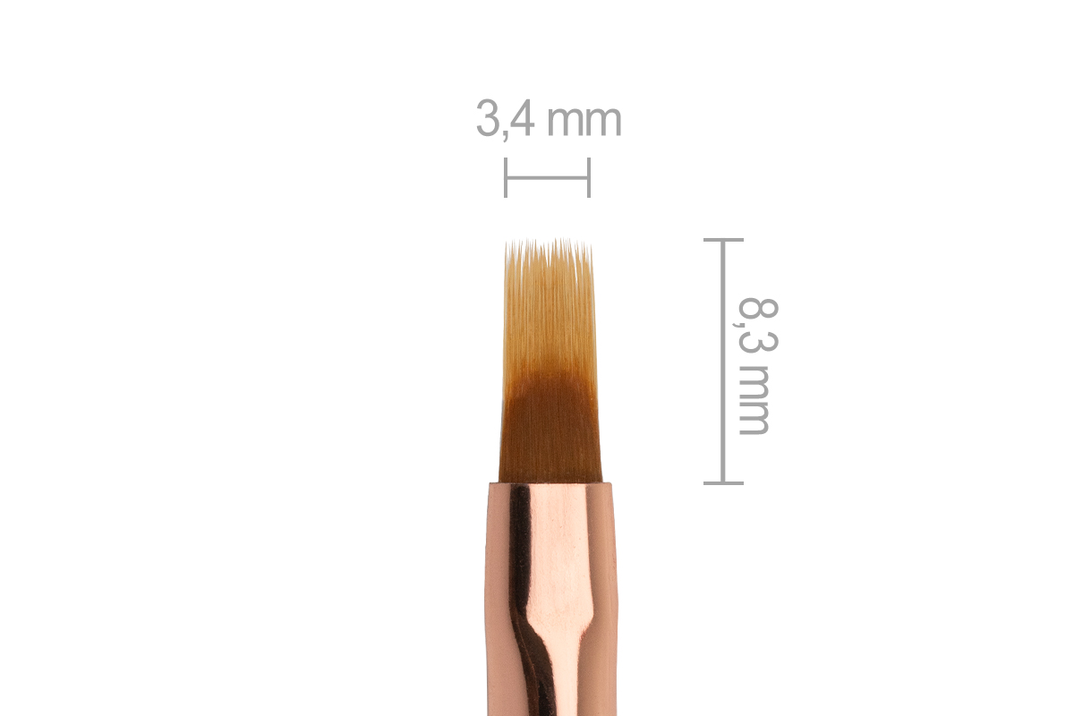 Jolifin Aurora Pinsel weiß - ombre extra schmal