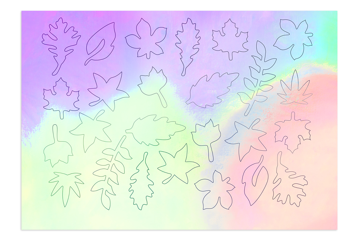 Jolifin Aurora Sticker - Leaf clear diamond Jolifin Aurora Sticker - Leaf clear diamond