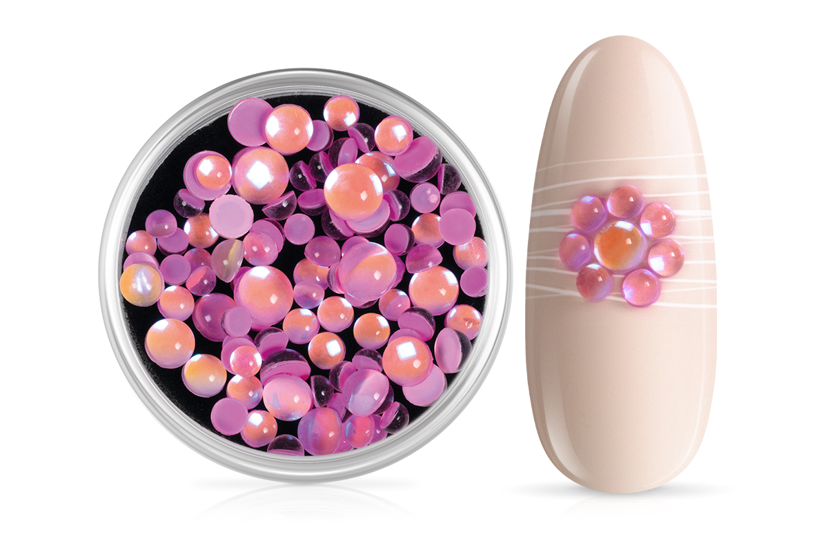 Jolifin Halbperlen - Bubbles pink