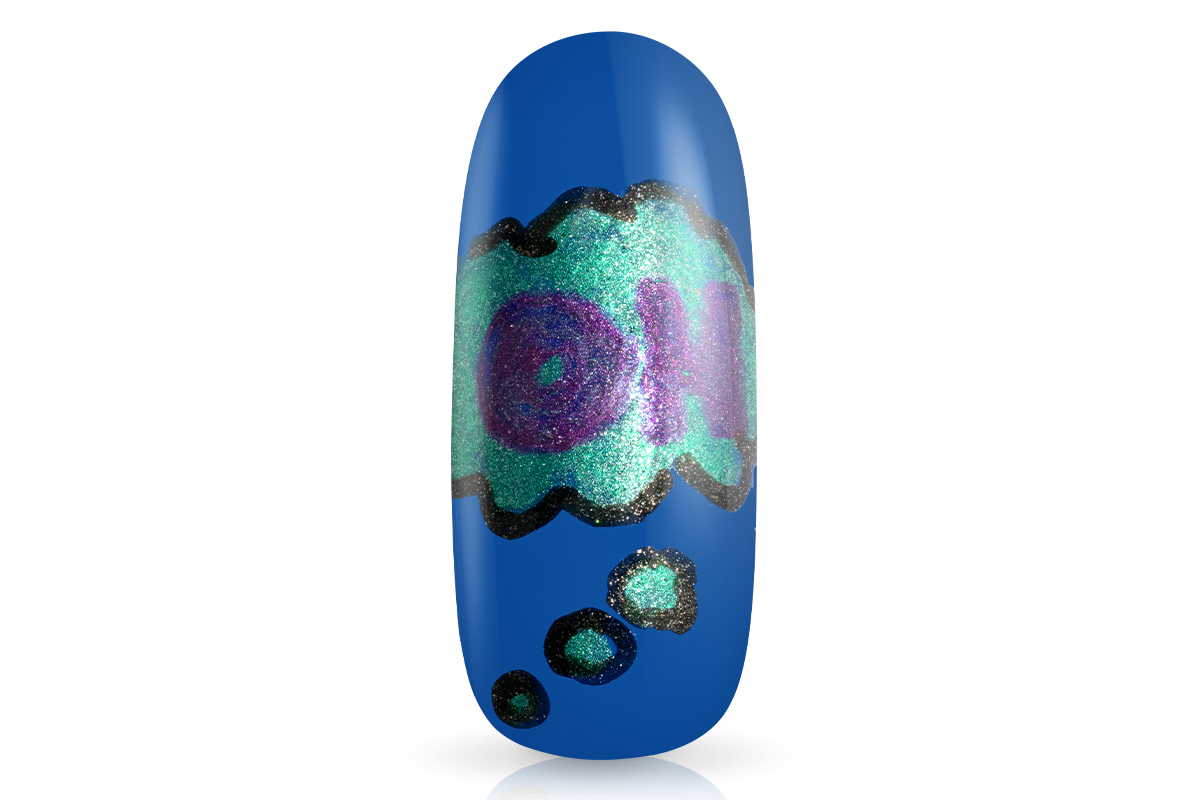 Jolifin LAVENI 3D Nail Art Pen - green glitter