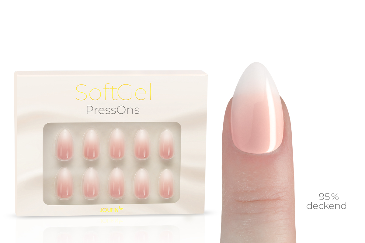 Jolifin SoftGel PressOns - short almond - Babyboomer