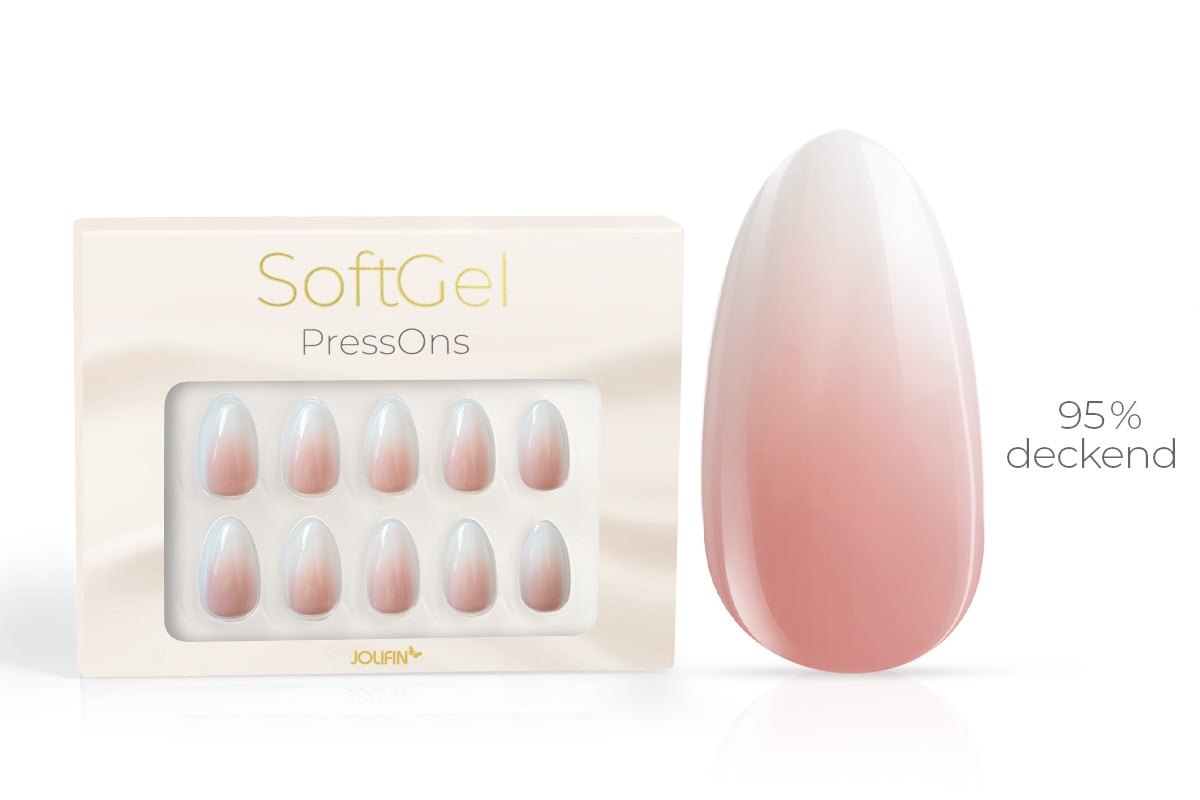 Jolifin SoftGel PressOns - short almond - Babyboomer
