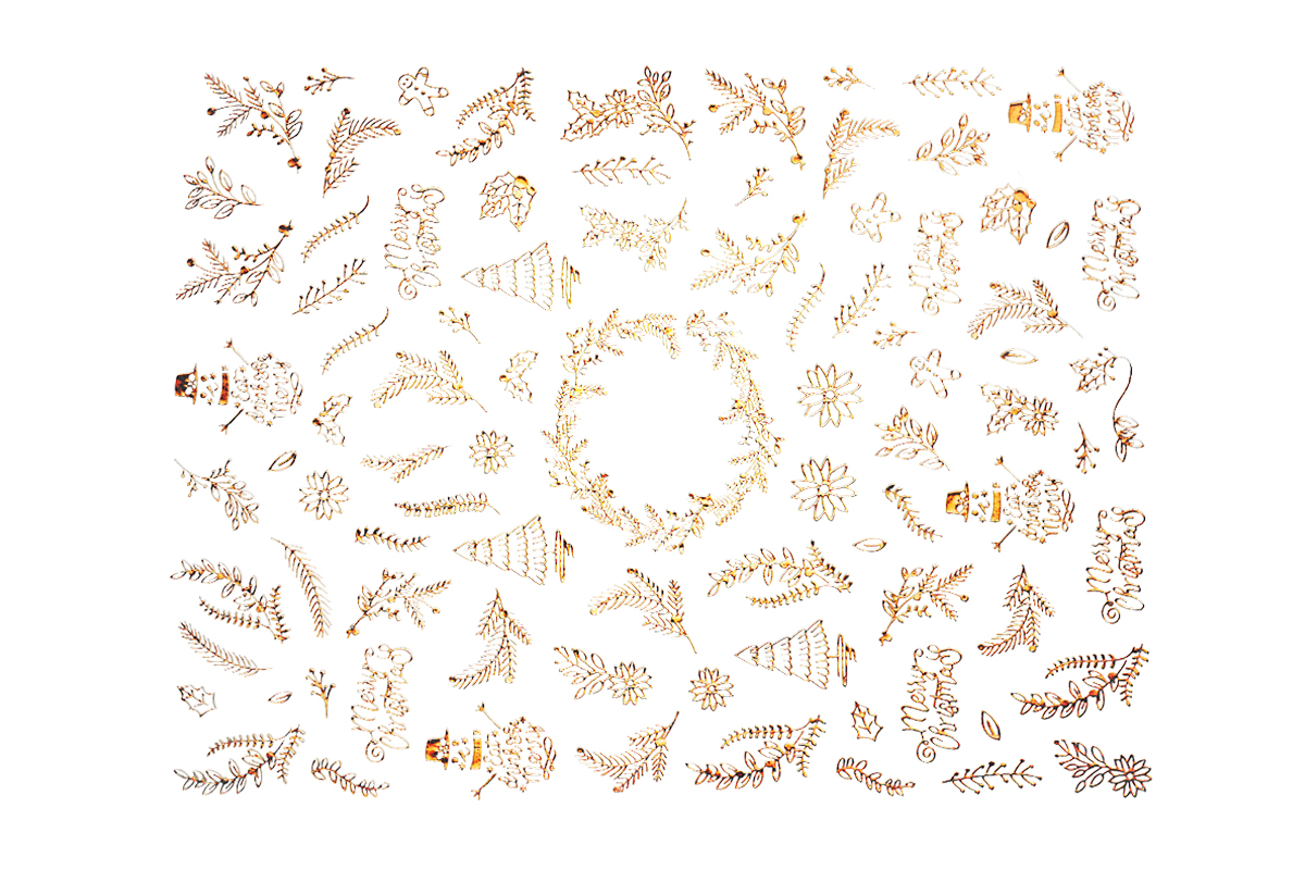 Jolifin LAVENI XL Sticker - rose-gold christmas No. 3