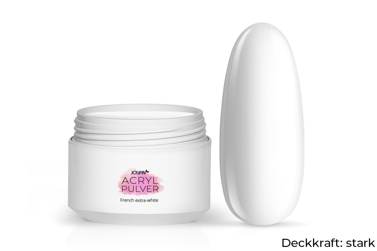 Jolifin Acryl Pulver - French extra-white 30g