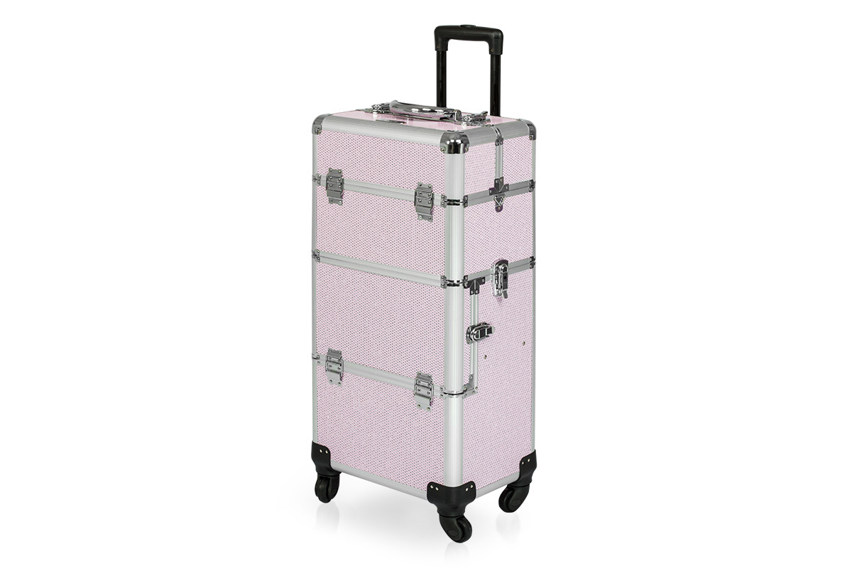 Jolifin trolley case pink glitter