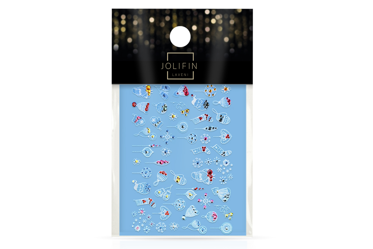 Jolifin LAVENI Rhinestone Tattoo - Christmas No. 7