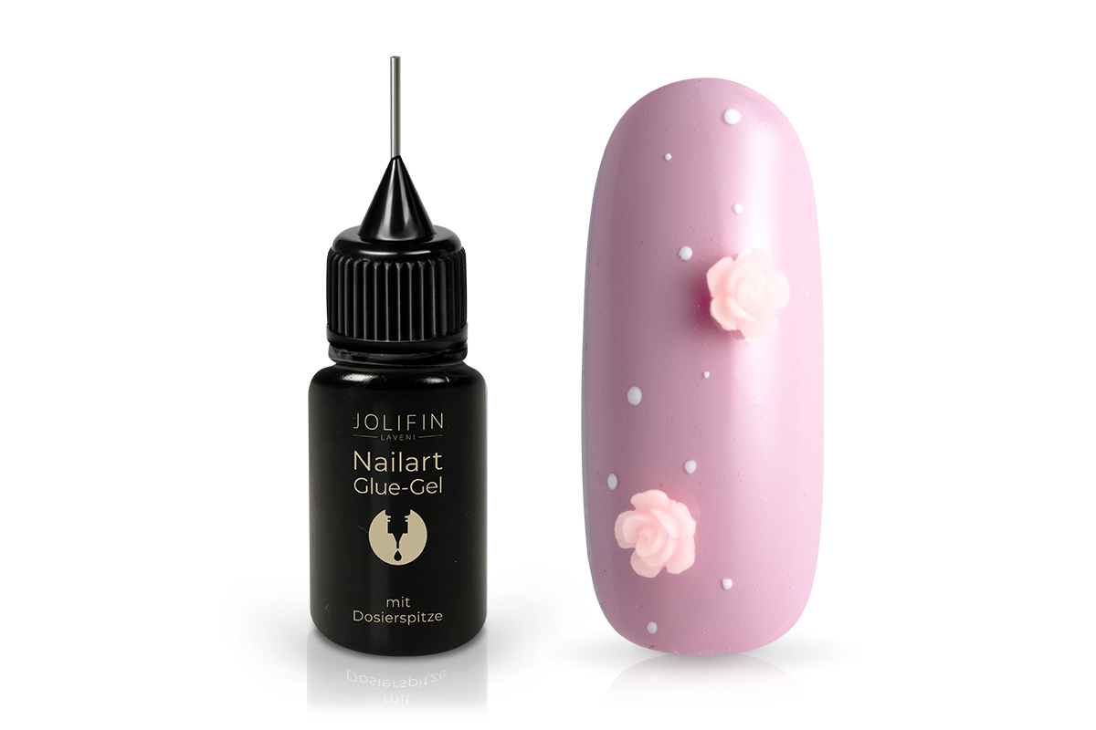 Jolifin LAVENI Nailart Glue-Gel mit Dosierspitze 11,5ml