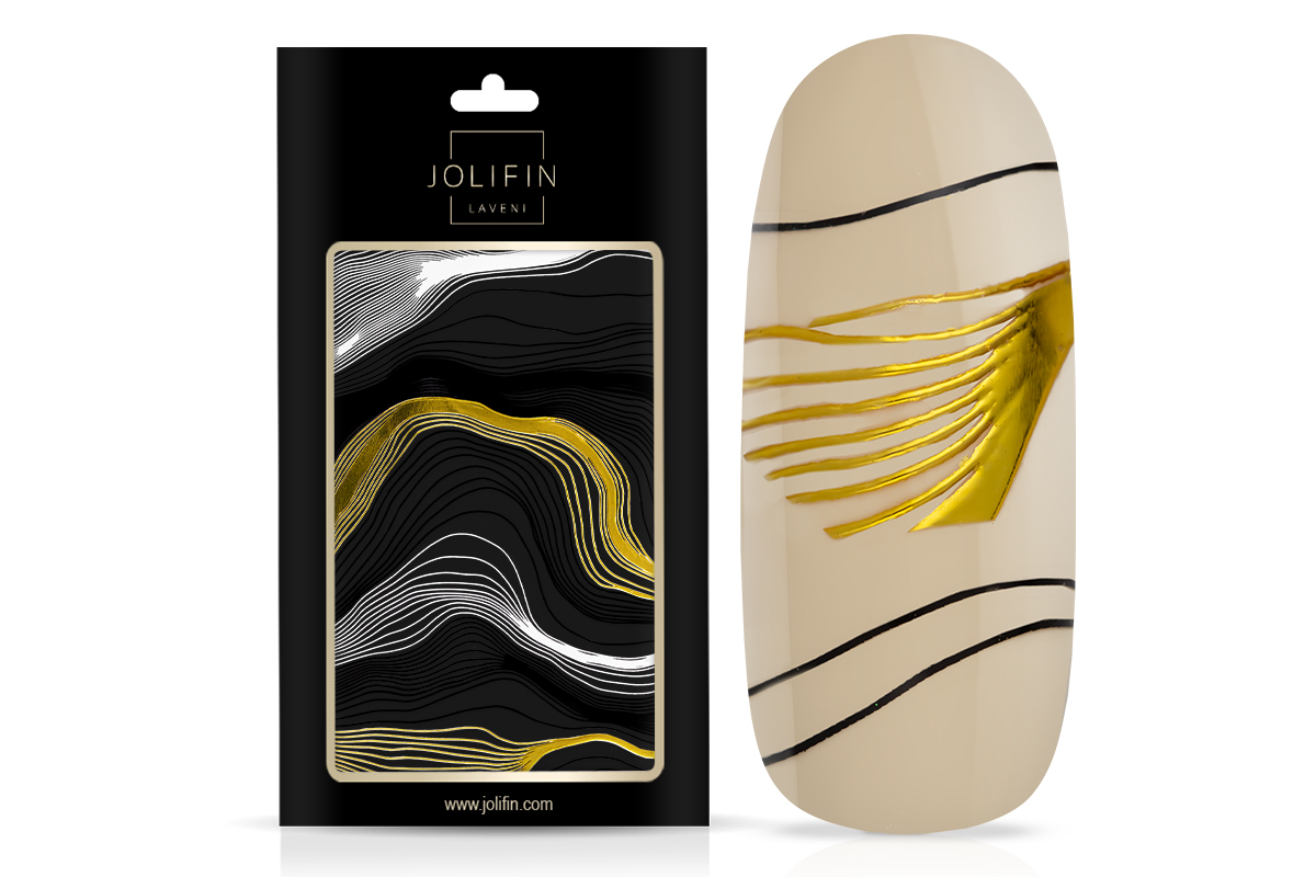 Jolifin LAVENI XL Sticker - black & white No. 6