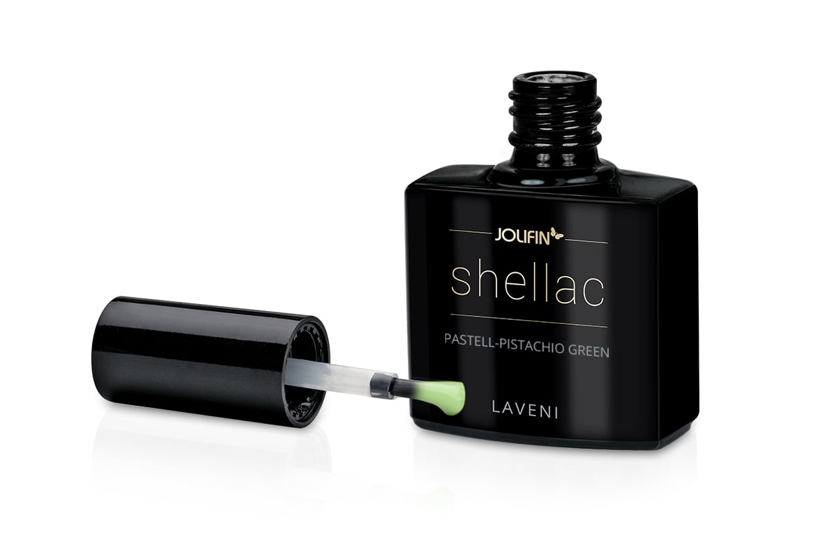 Jolifin LAVENI Shellac - pastell-pistachio green 10ml