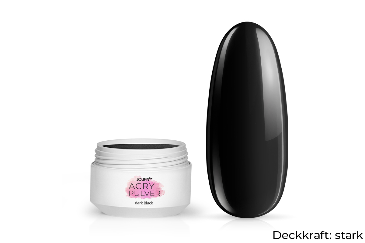 Jolifin Acryl Farbpulver - dark Black 5g