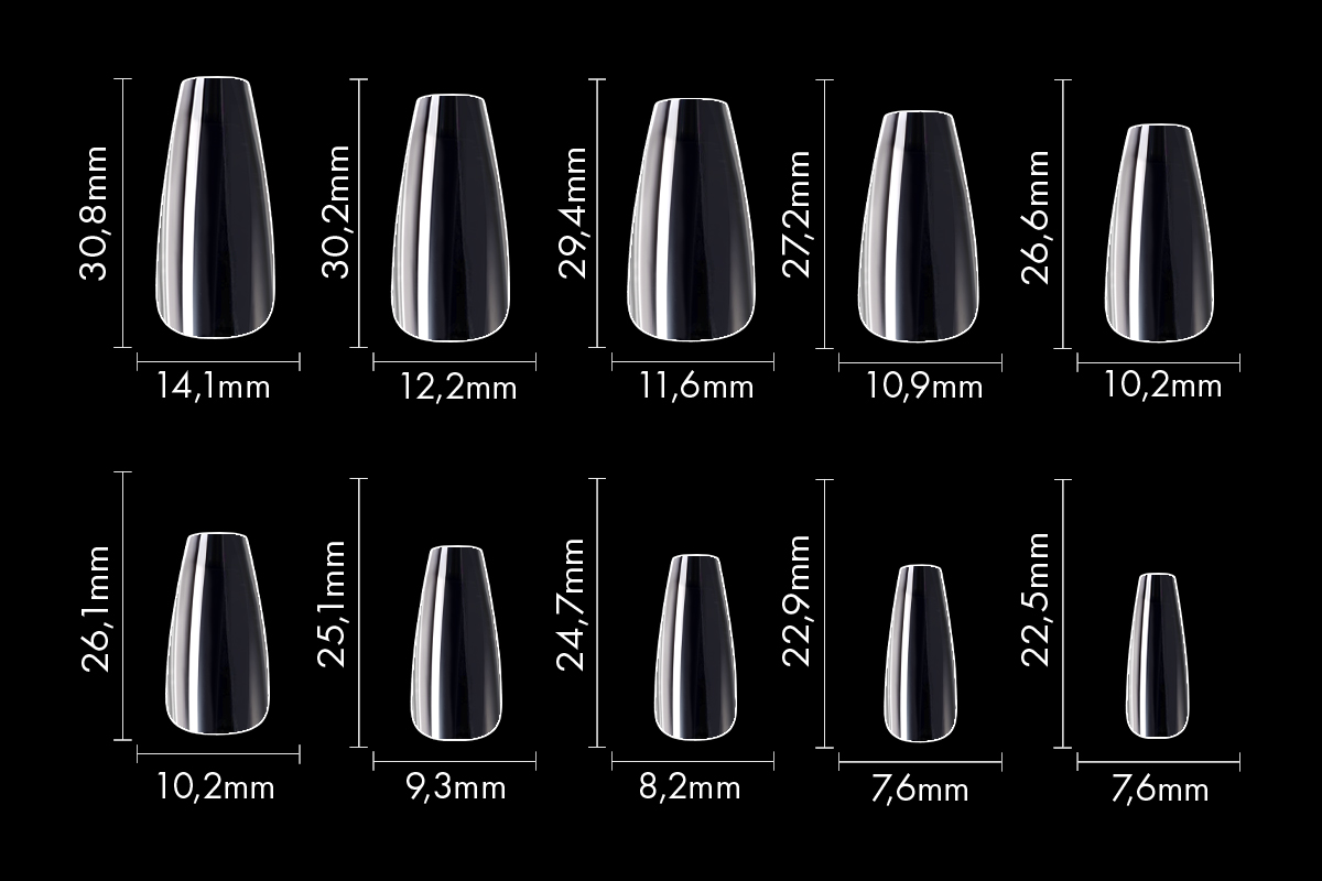 Jolifin 100er Tipbox Press-On Ballerina short - extra strong