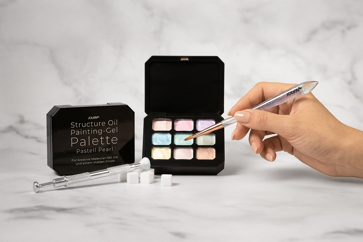 Jolifin Structure Oil Painting & Ombre Gel Palette - Pastel Pearl