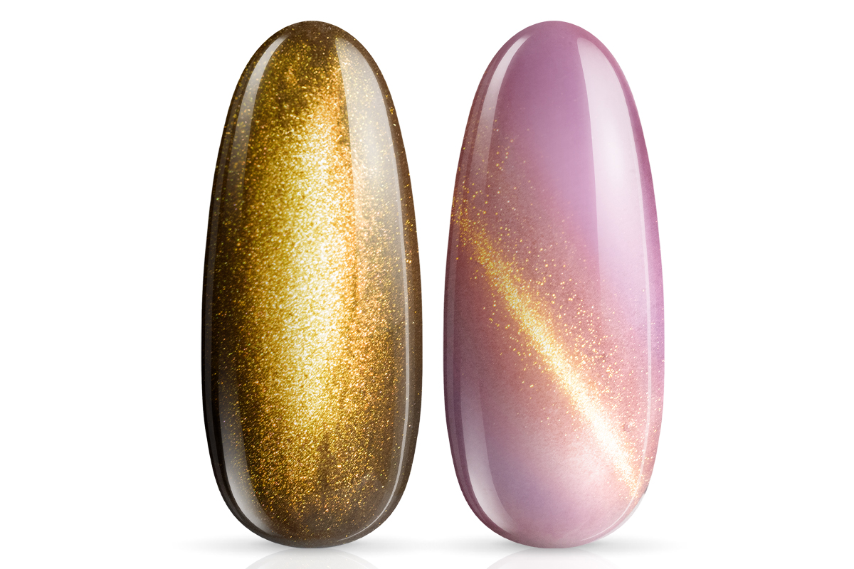 Jolifin LAVENI Shellac - Cat-Eye golden sunset 10ml