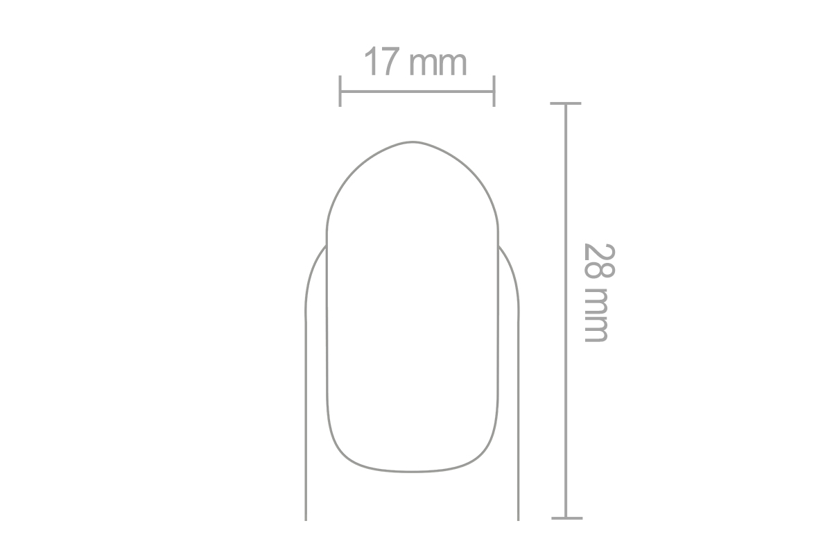 Jolifin Nagelform-Stempel - Oval