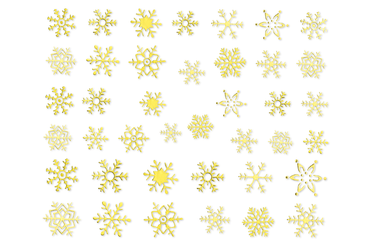 Jolifin Sticker Snowflake - gold