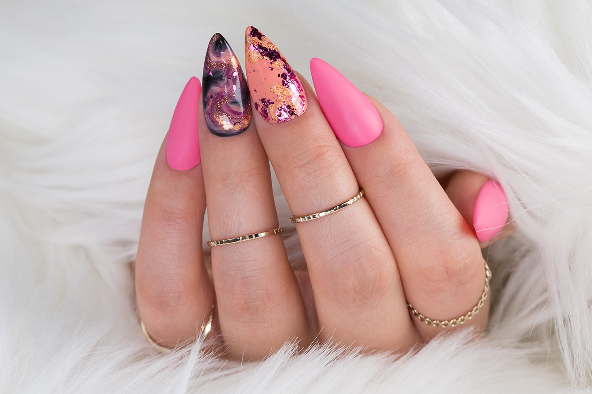 Jolifin Soft Foil Flakes - pink-copper