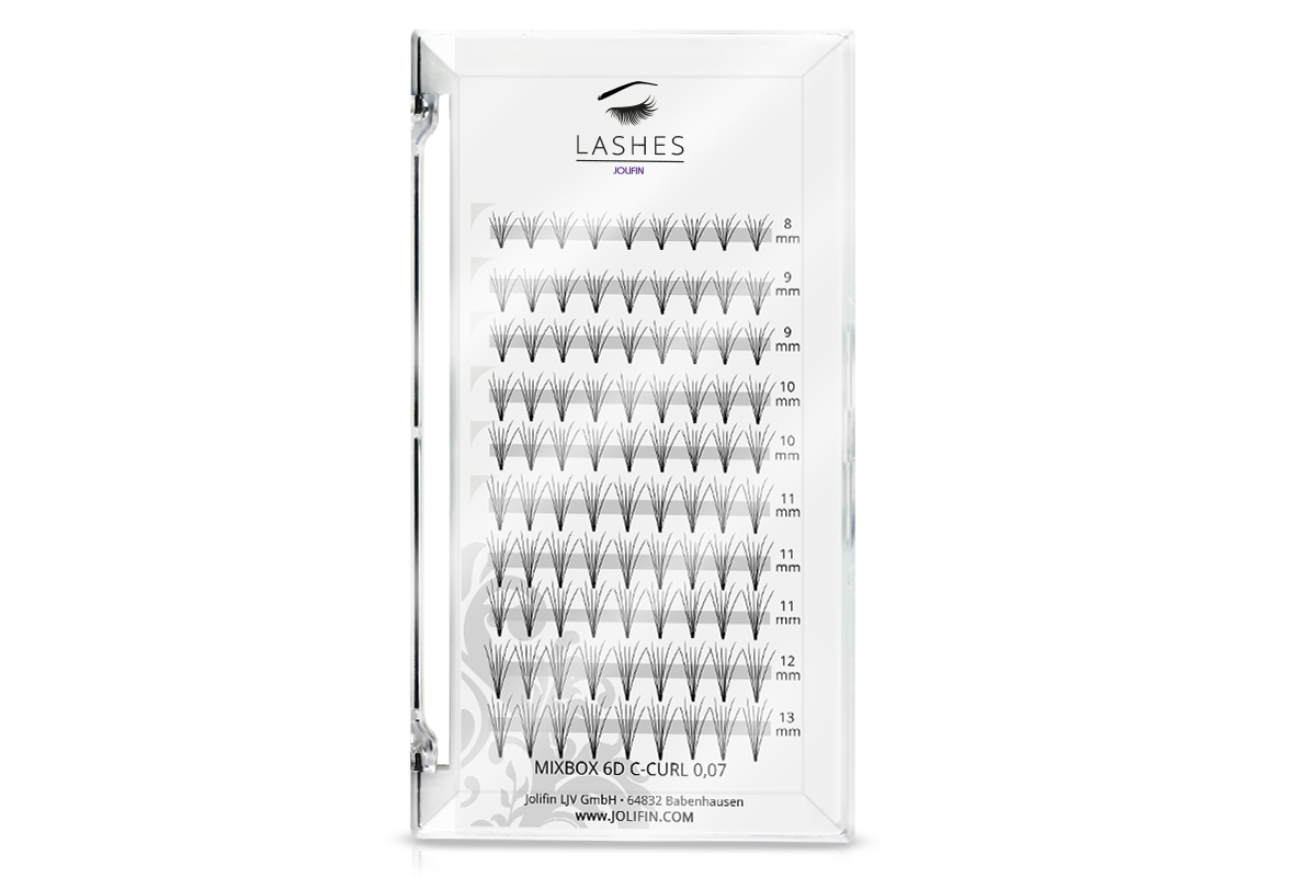 Jolifin Lashes - MixBox - 6D Eyelash Fan C-Curl 0,07